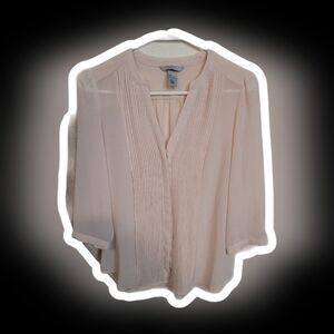 H&M Light Pink Button-Up Blouse
